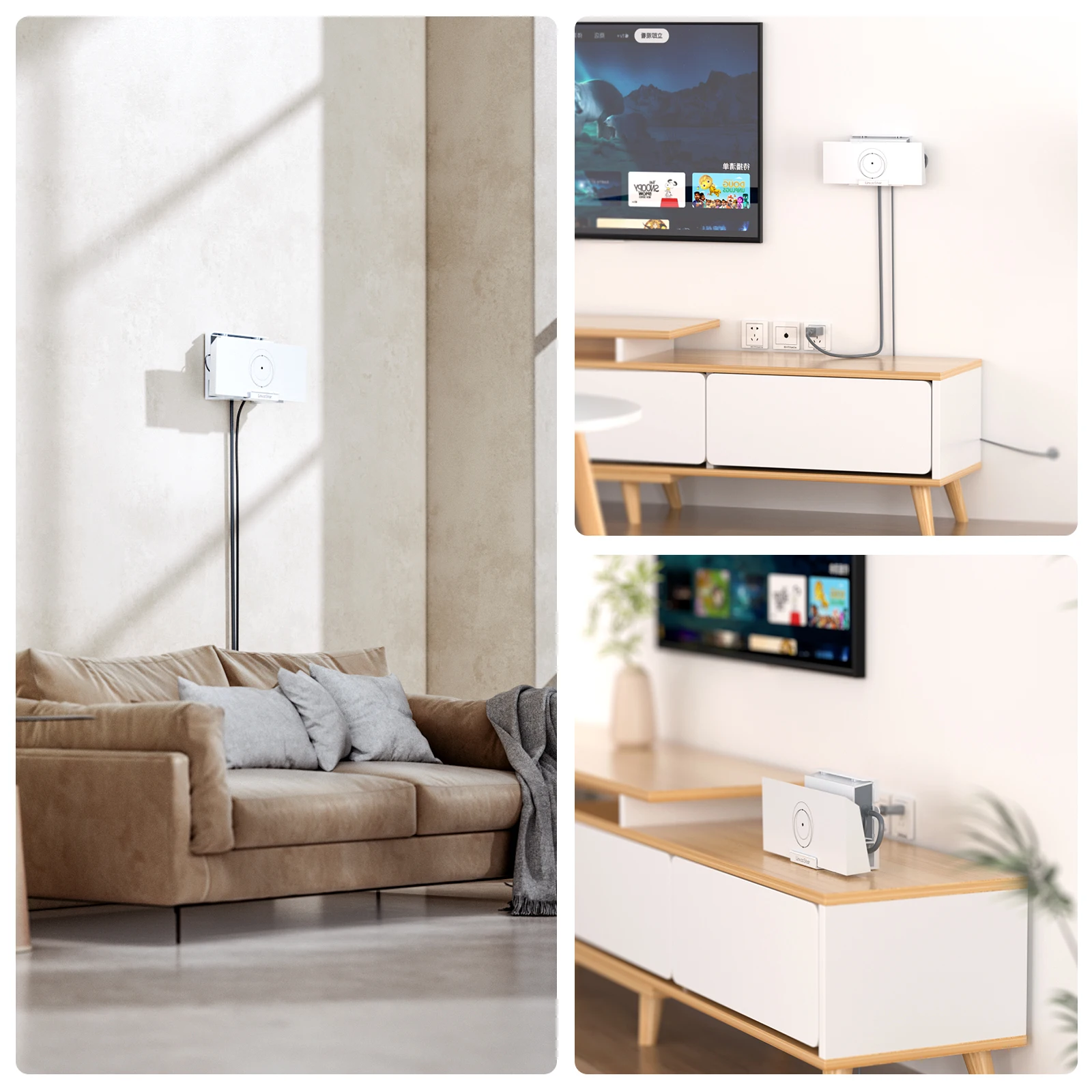 For Starlink Gen 3 Router Mount Power Supply Bracket Holder Wall Mount Space Saving Satellite Internet Kit ABS Router Rack Tools