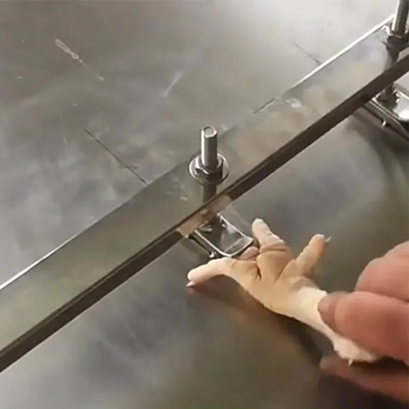 

Automatic Chicken Feet Deboning Machine Paws Claws Fingernails Remover for Food Processing Kitchen Equipment