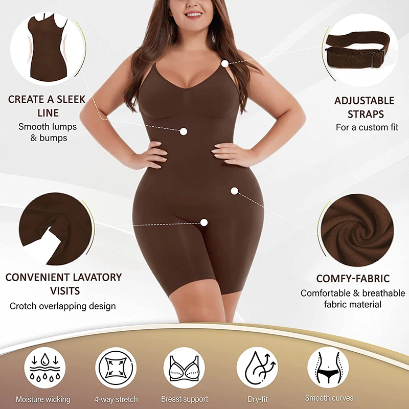 Women Seamless Low Back Bodysuit Shapewear Waist Trainer Body Shaper Fajas Colombianas Open Crotch Slimming Underwear Corset