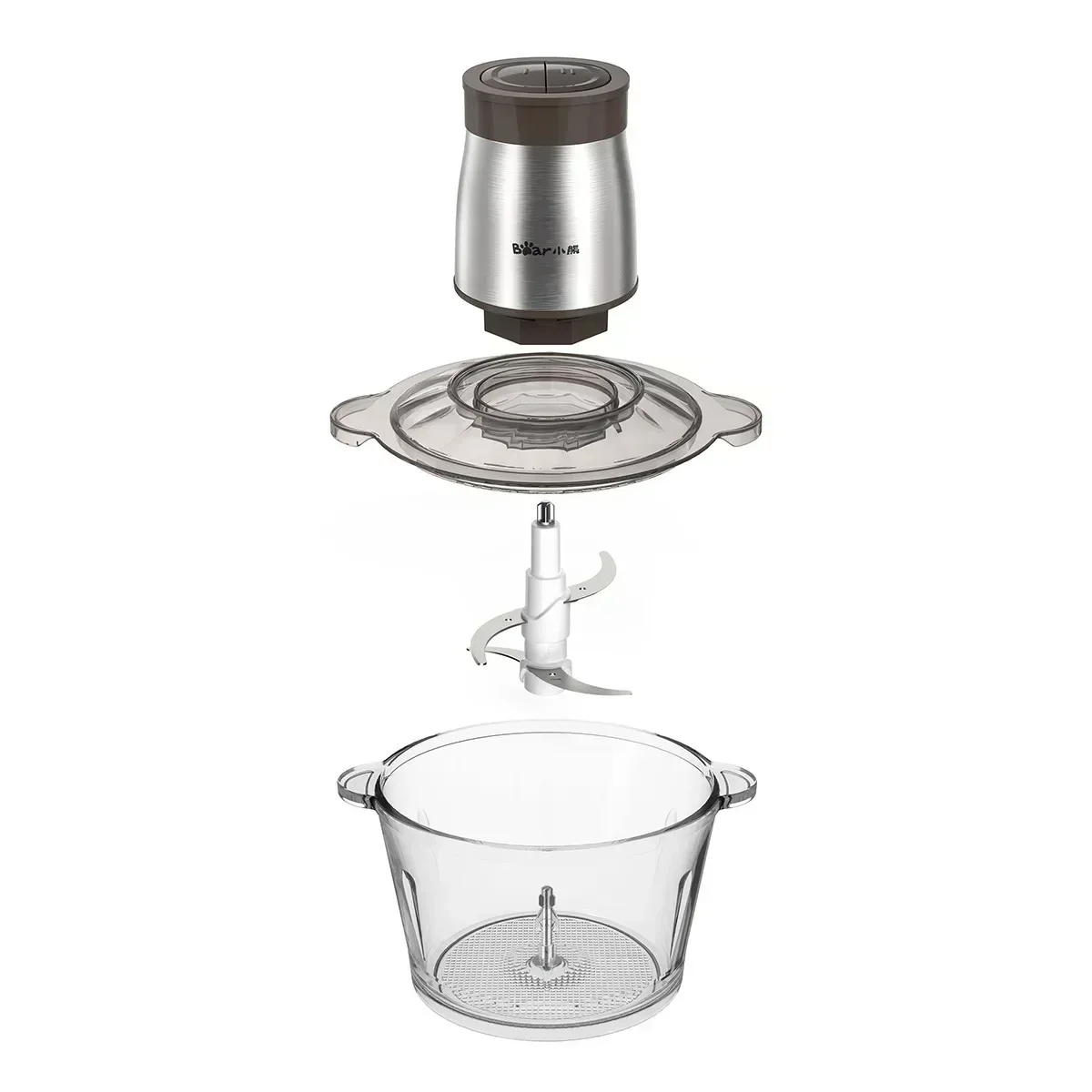 New meat grinder. Electric. Household. Small. Stainless steel. Automatic. Mixing. Multifunctional. Cooking. Beat meat. Filling.