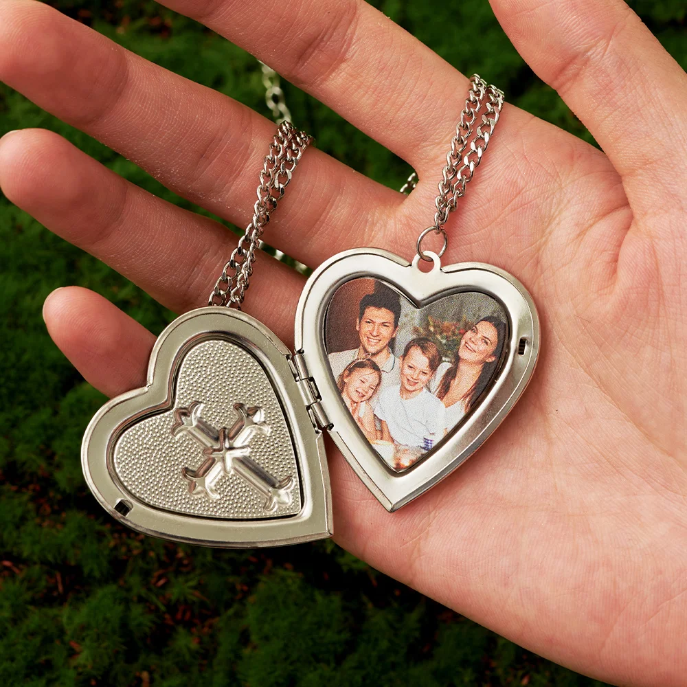 Custom acrylic name heart necklace, fashionable acrylic custom name heart necklace, a surprising jewelry gift for her, Mother's - view 4