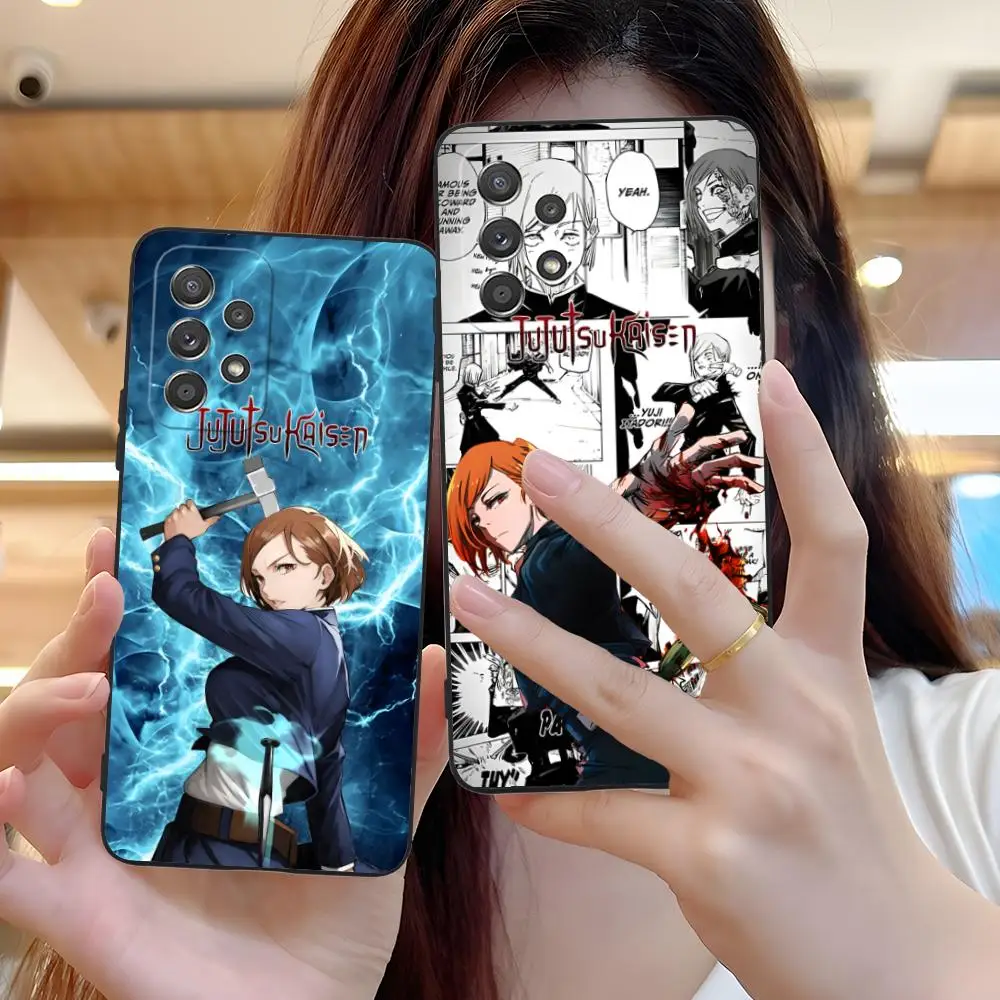JJK Nobara Phone Case for Samsung Galaxy M55 54 42 35 34 33 32 23 22 15 14 13 12 F55 5G Soft TPU Shockproof Cover
