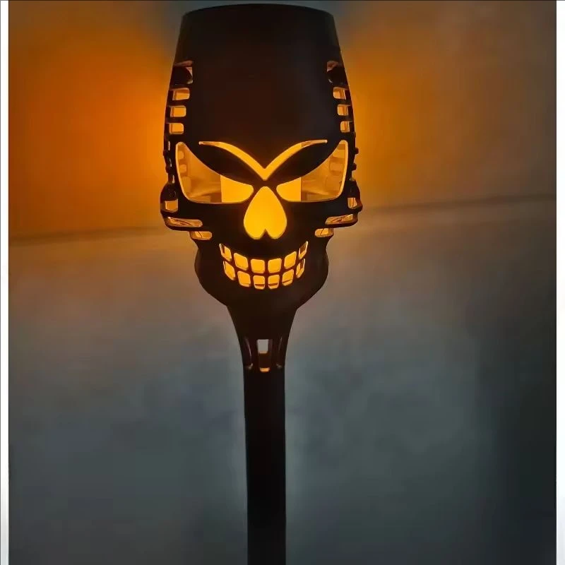 Solar Flame Torch Lights Flickering Light Waterproof Landscape Decoration Lighting for Garden, Lawn, Yard, Halloween Decoration