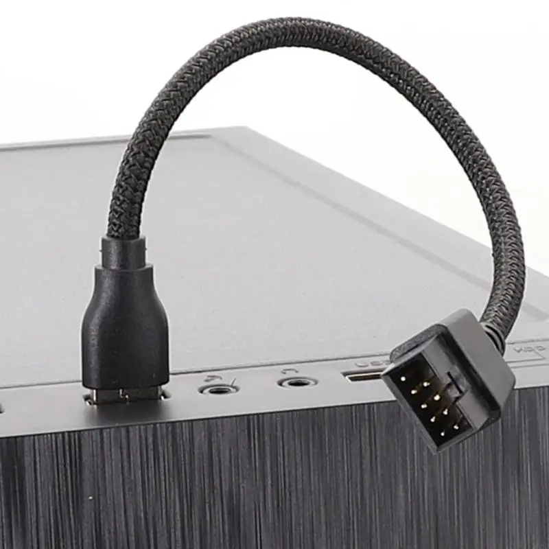 HX6B 20cm 9Pin Male to External USB A Male Data Extension Cable Enhances Connectivity