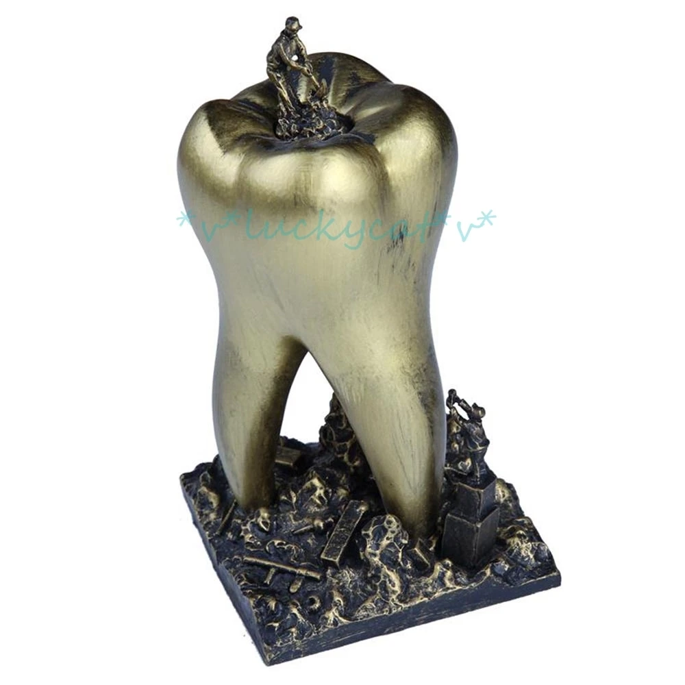 new 1pcs Dentist Gift Resin Crafts Toys Teeth Handicraft Dental Clinic Decoration Articles Creative Sculpture dental gift