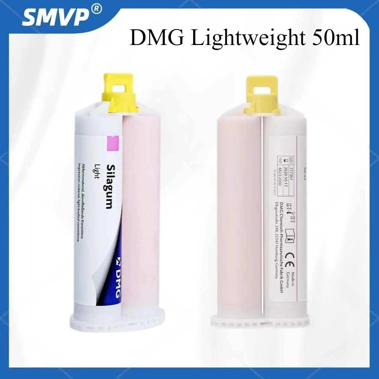 Dentalmaterial DMG Silagum Comfort Soft Relining 50 ml Kartusche Permanent Prothesenreliner Teilweise implantatverankerte Prothesen