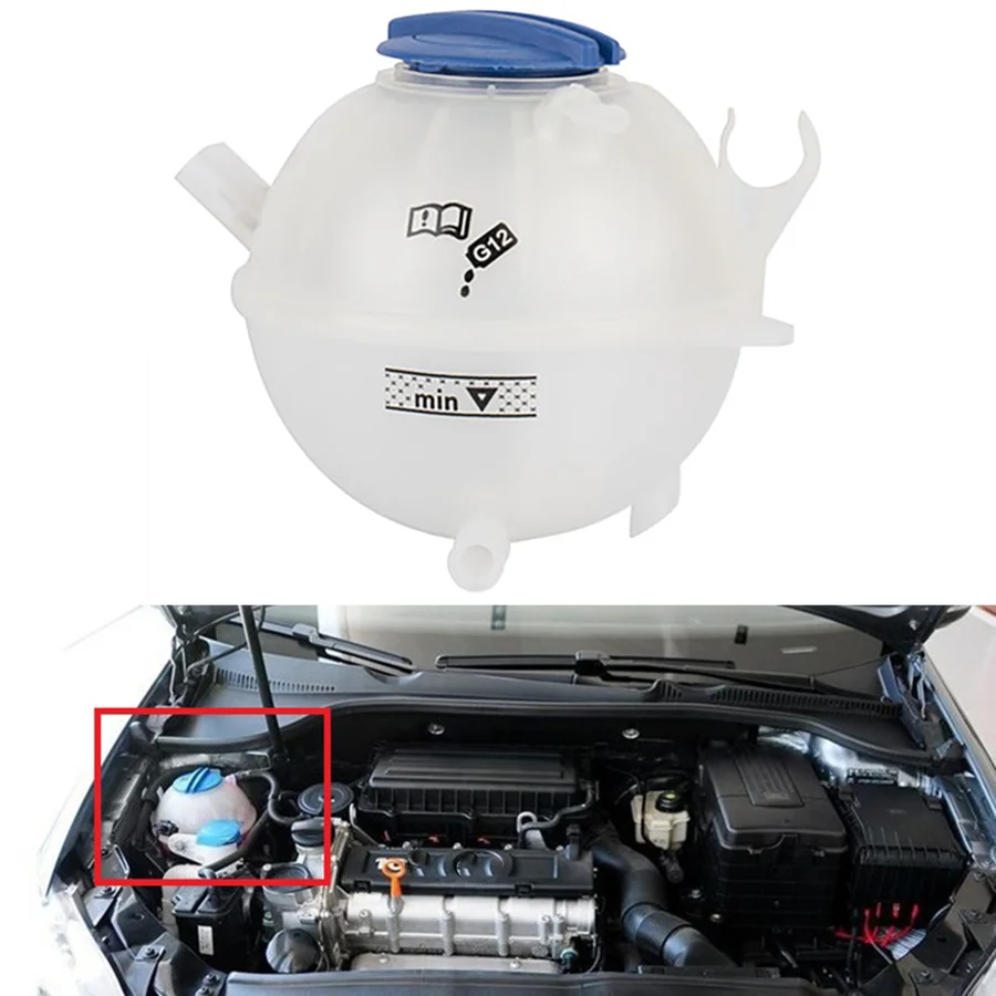 

Coolant Reservoir Expansion Tank+Cap For VW Jetta MK5 Golf GTI MK6 Tiguan Passat CC Beetle Eos Audi A3 Q3 TT Skoda 1K0121407A