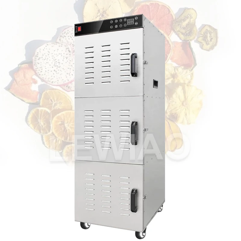 

Food Dehydrator Fruit Dryer Machine Vegetable Meat Snacks Dehydration Dryer Trays Stainless Steel Commercial 30 Layer 110V/220V