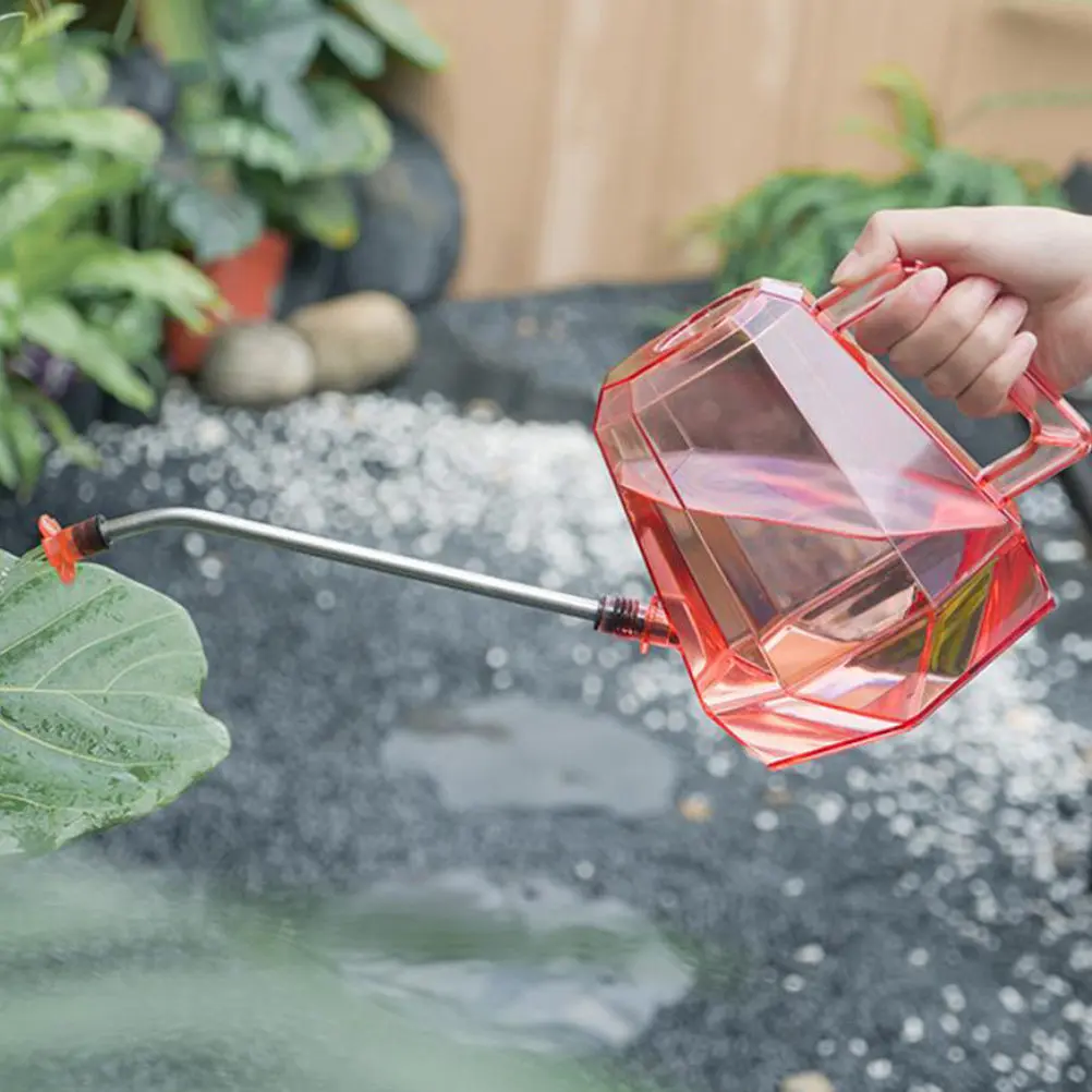 

1Pcs Stainless Steel Nozzle Watering Can with Flower-Shaped Shower Head Large Fill Opening for Indoor Outdoor