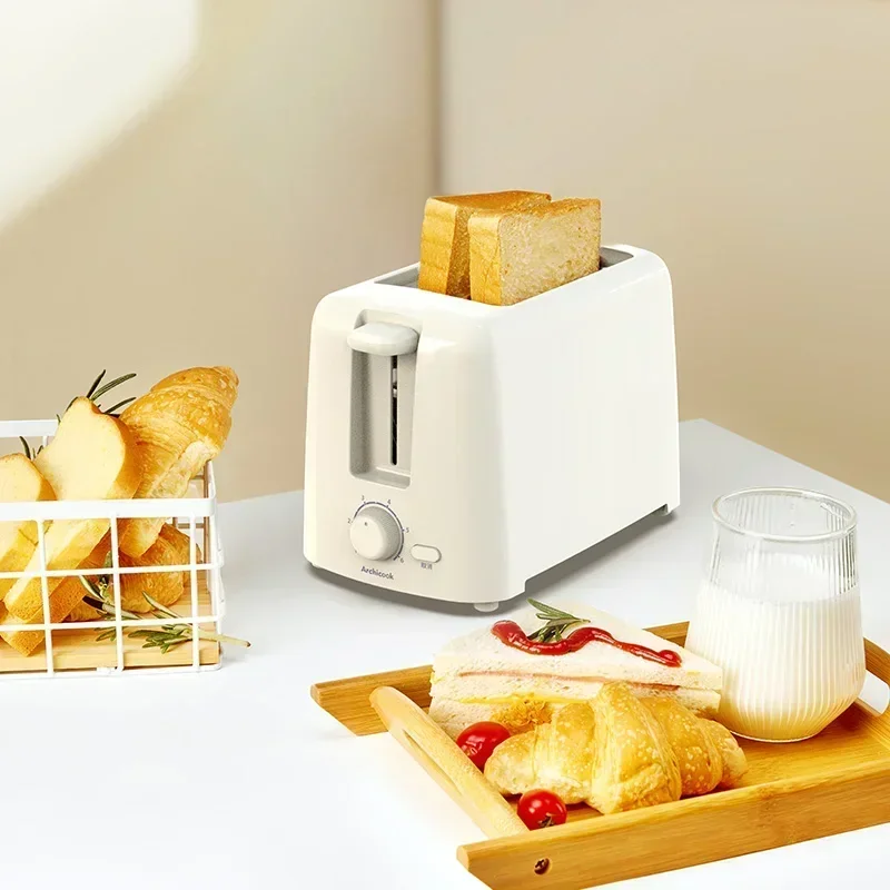 New Small Automatic Household Toaster, 6-gear Temperature Control, for Kitchen, Slice Heating, Sandwich Breakfast