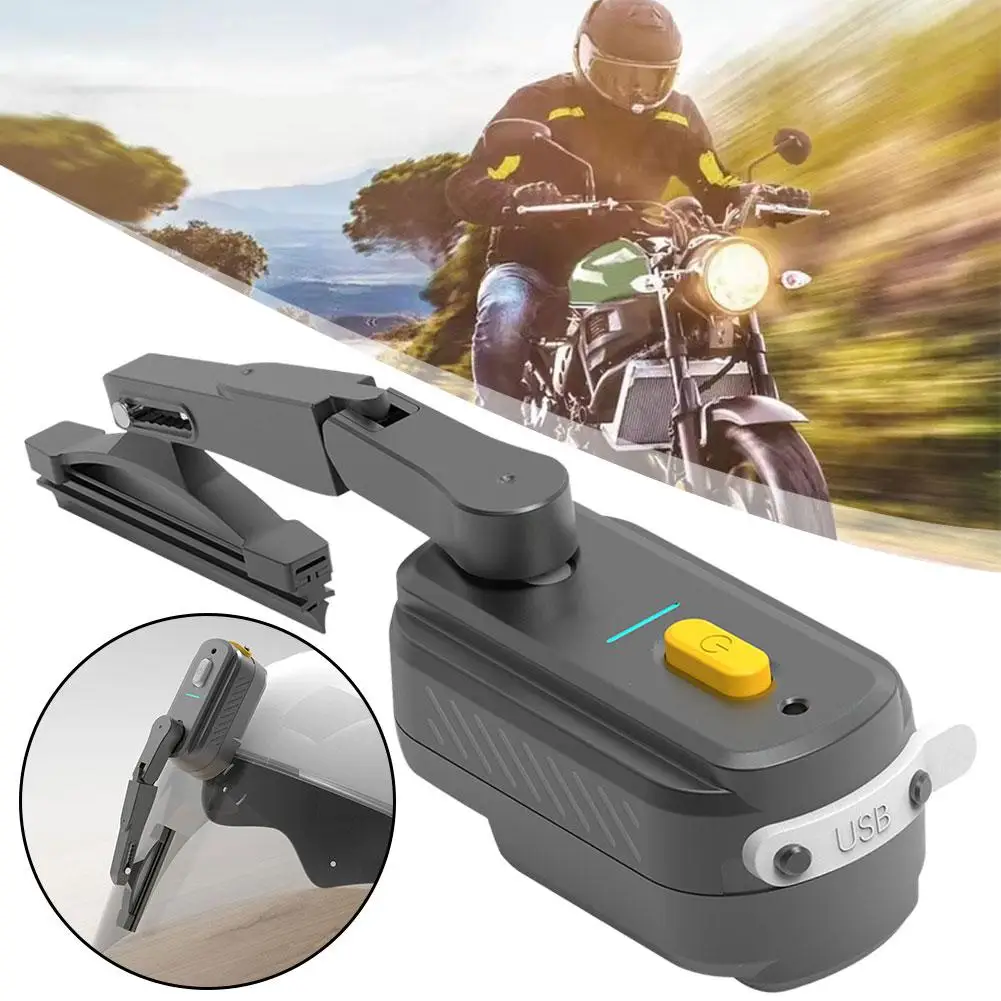 Rechargeable Motorcycle Helmet Wiper Universal Waterproof USB Helmet Windshield Wiper for Most Visor Helmet Mini Electric Wiper