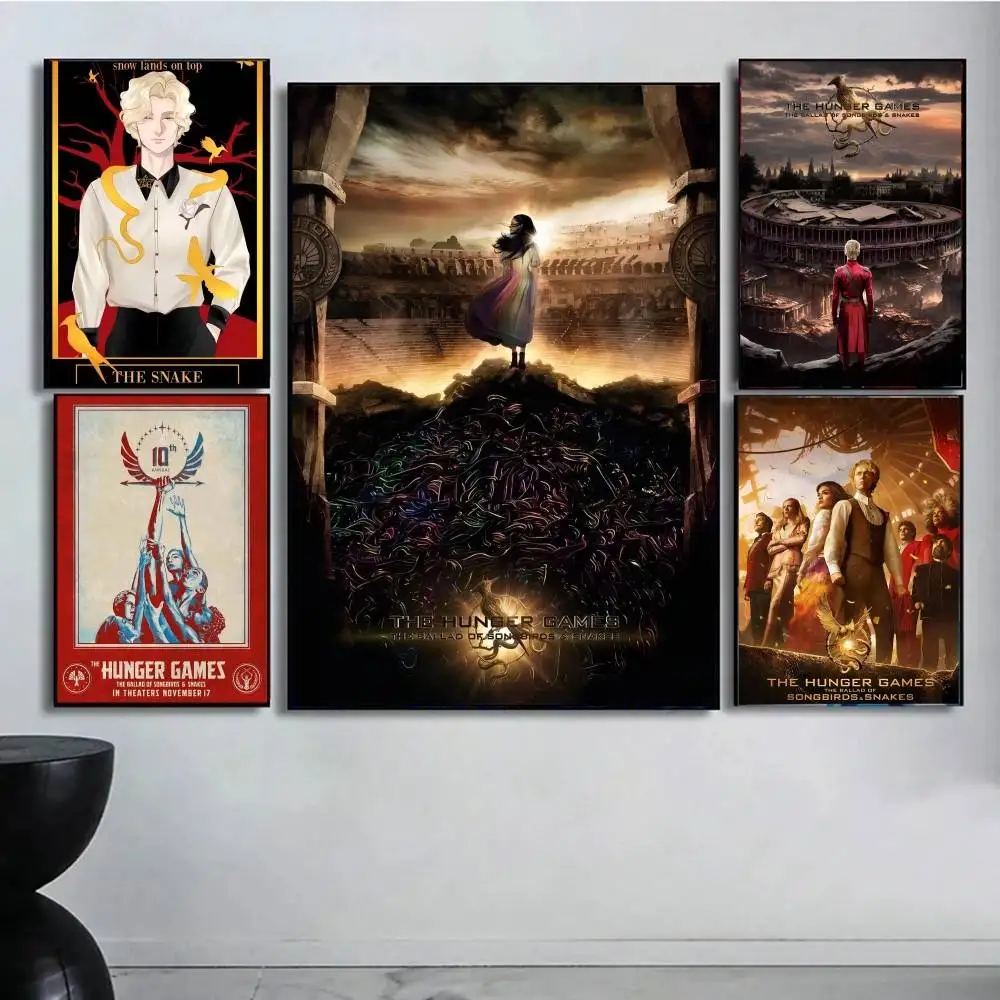 Hunger Games Ballad Songbirds Snake Good Quality Prints and Posters Vintage Room Bar Cafe Decor Home Decor