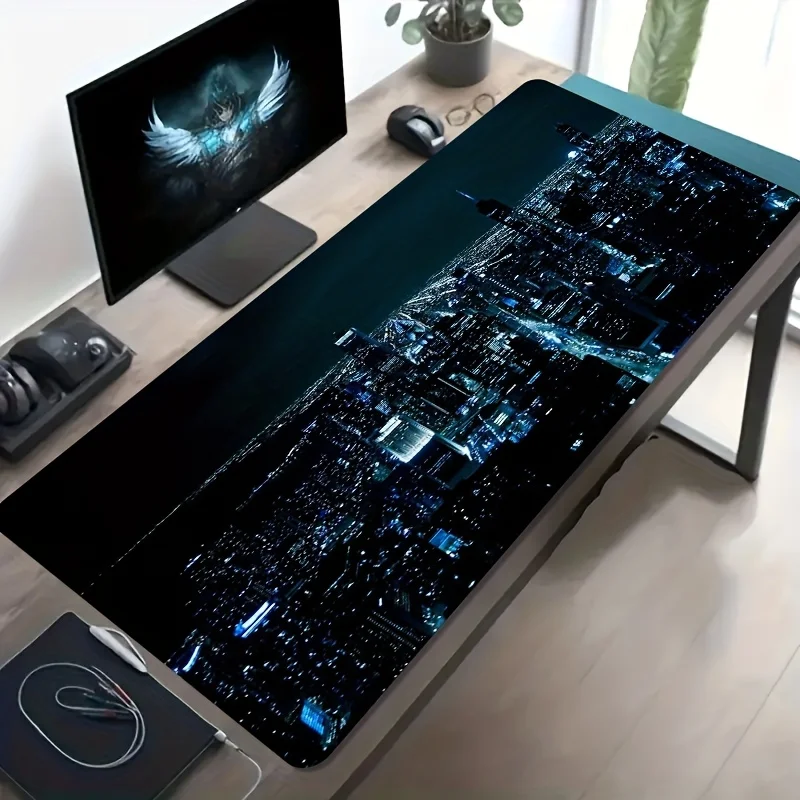 cifbuy-grande-mouse-pad-para-jogos-com-paisagem-vibrante-de-chicago-base-de-borracha-antiderrapante-lavavel-tapete-de-mesa-extragrande-para-decoracao-de-escritorio-e-computador