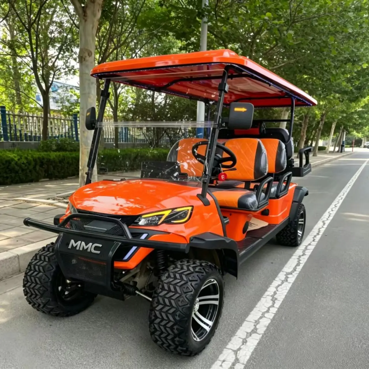 Custom 4WD Electric Golf Cart Super Torque Anti Rollover 2-8 Seater Options 48V/52V/72V 4000W/5000W/7000W - Hot Selling Model