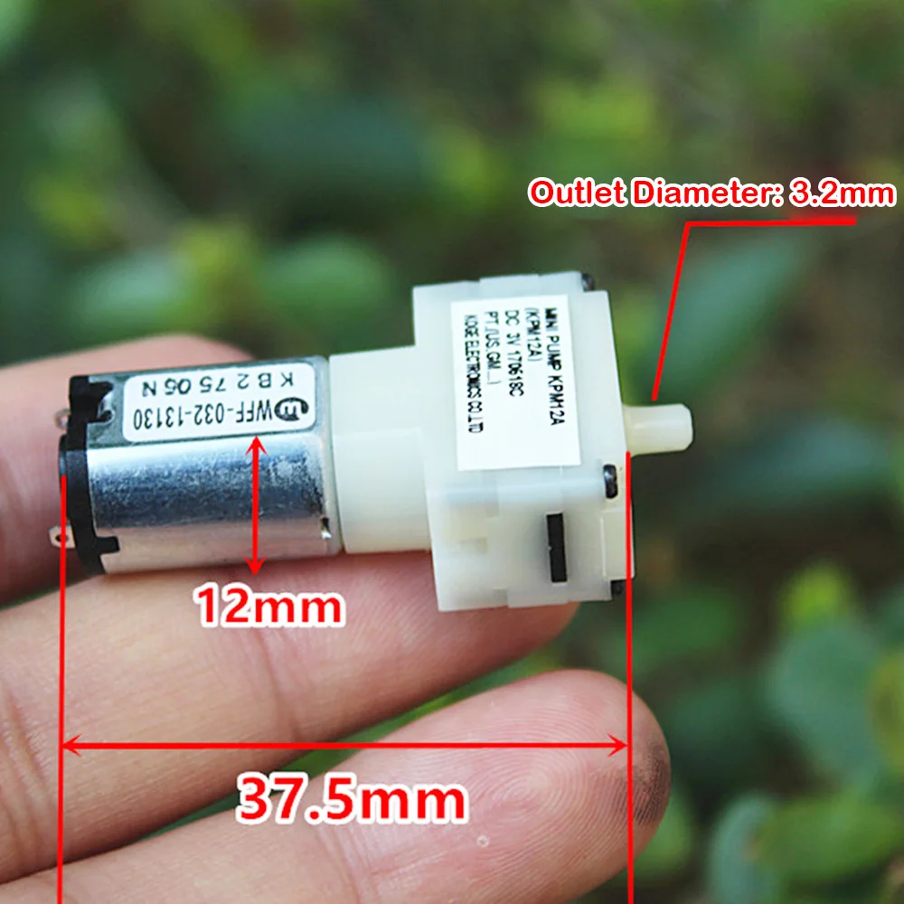 DC 3V Mini Air Pump  Electric 032 Motor Booster Pump Small Mini Air Pump 3.7V Oxygen Pump for Aquarium Fish Tank