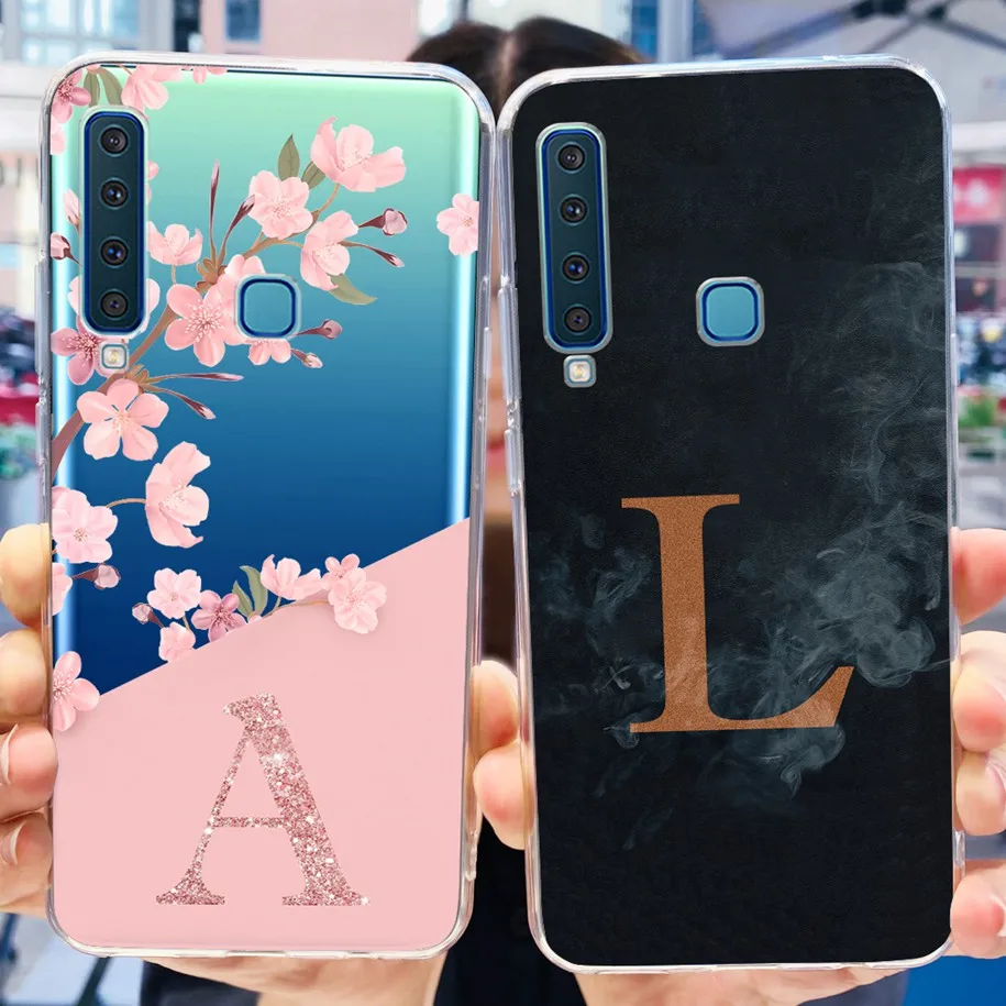 For Samsung A9 2018 Case A920 SM-A920F Silicone Cover Luxury Letters Soft Clear Phone Cases For Samsung Galaxy A9 2018 A 9 Coque