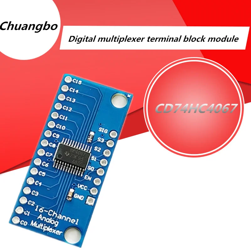 1-5/pcs CD74HC4067 high-speed CMOS 16 channel analog multiplexer for Analog/Digital