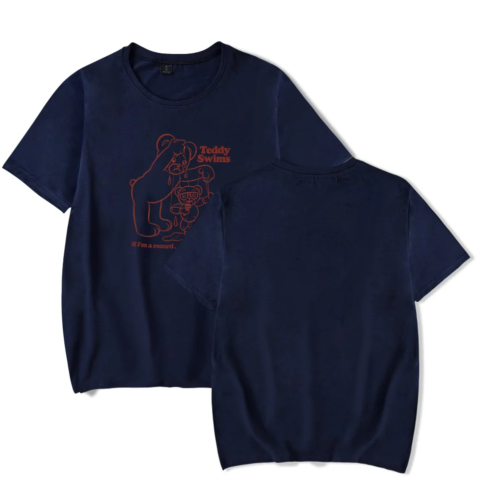 Teddy Swims Tshirt Broken Record Crewneck Short Sleeve Men Women Tee Tops Casual