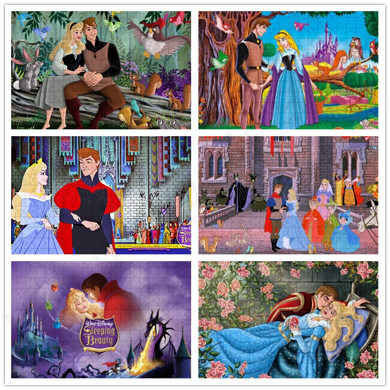 Sleeping Beauty Puzzle Jigsaw 300/500/1000 Pcs Mini Jigsaw Puzzle Funny Family Games Diy Gifts Living Room Home Decoration