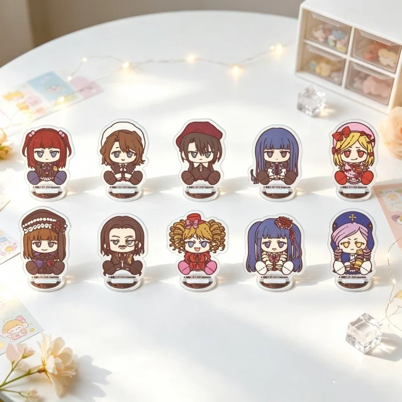 Anime 10CM Umineko: When They CryAcrylic Stand Figure Keychain Kinzo Ushiromiya/Krauss Ushiromiya Bookshelf Decorative Display