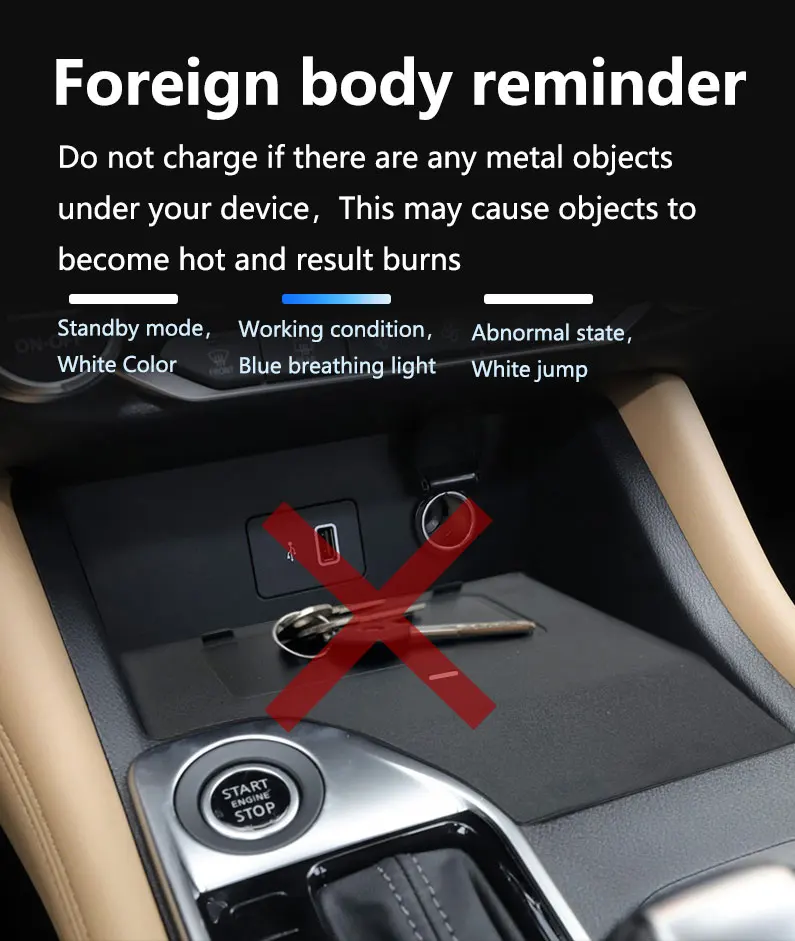 Bezprzewodowa ładowarka samochodowa do NISSAN SYLPHY/SENTRA B18 2020-2022, szybkie ładowanie telefonu komórkowego, modyfikacja wnętrza, części samochodowe