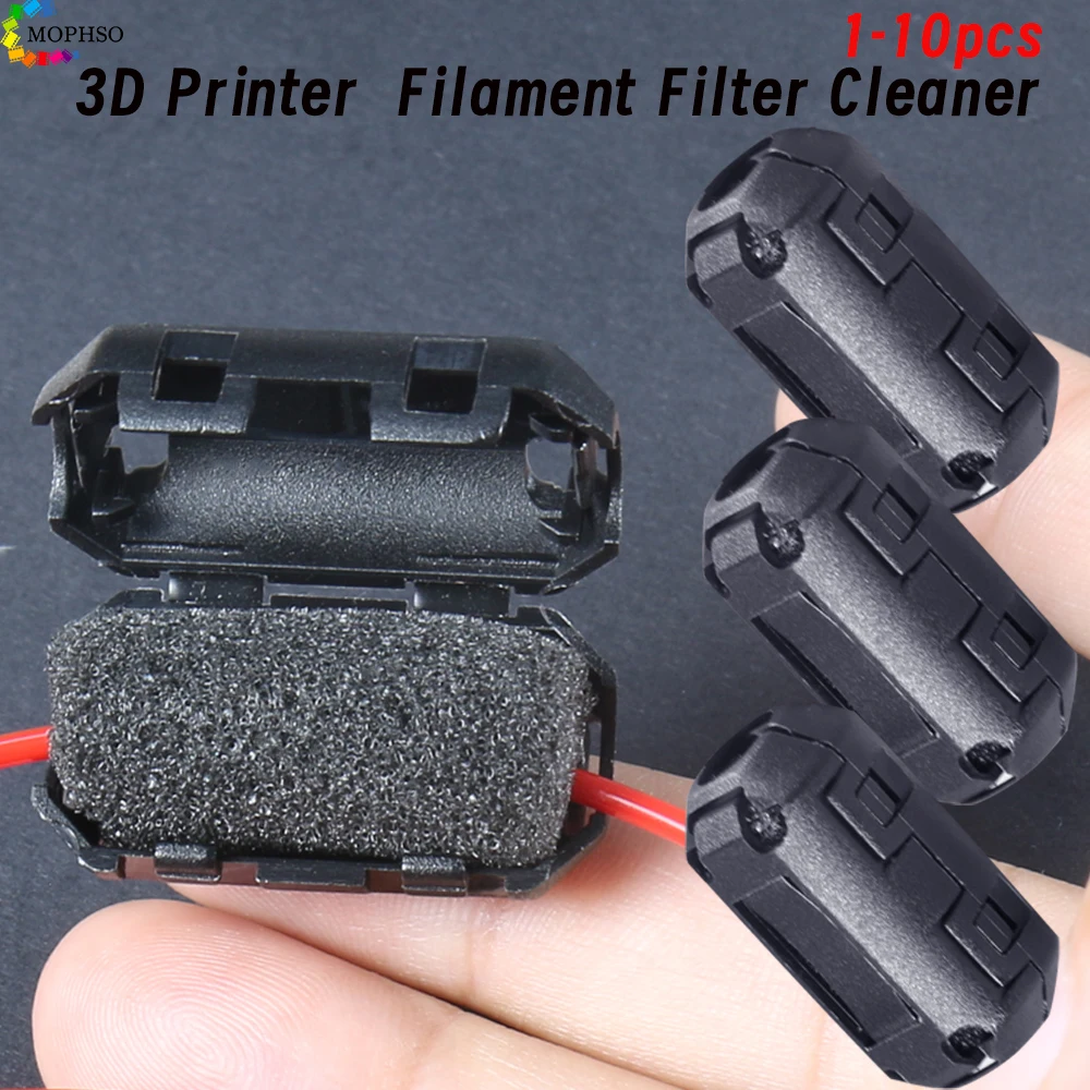 1-10Pcs Filament Filters Dust Removal Flame Foam Cleaner Blocks For A6 A8 CR10 Ender 3 PRUSA I3 PLA ABS PETG Filament.