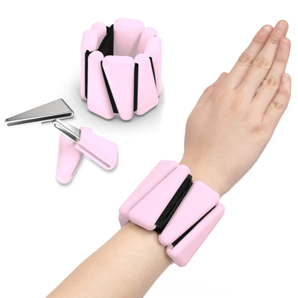 Yoga Fitness Triangle Weighted Bands Adjustable Silicone Iron Wrist Ankle Weights Training Equipment Exercise Supplies