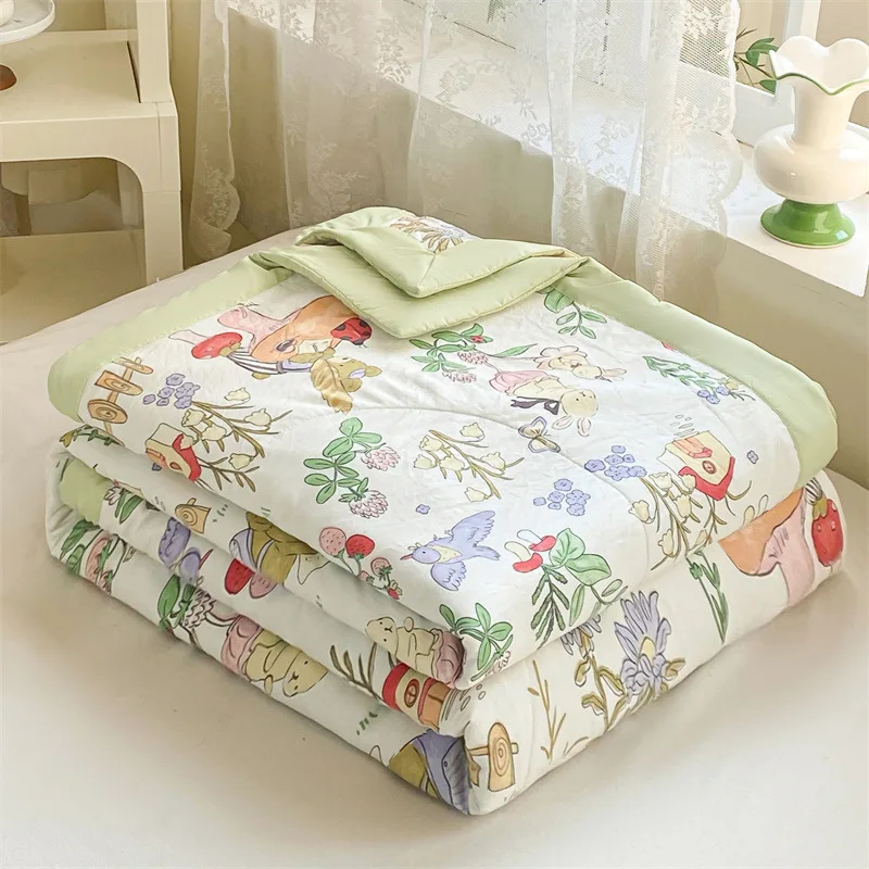 Edredón de verano de algodón de nube suave de nivel de bebé de clase a, edredón de aire acondicionado, edredón fresco de verano de algodón individual doble de Xinjiang