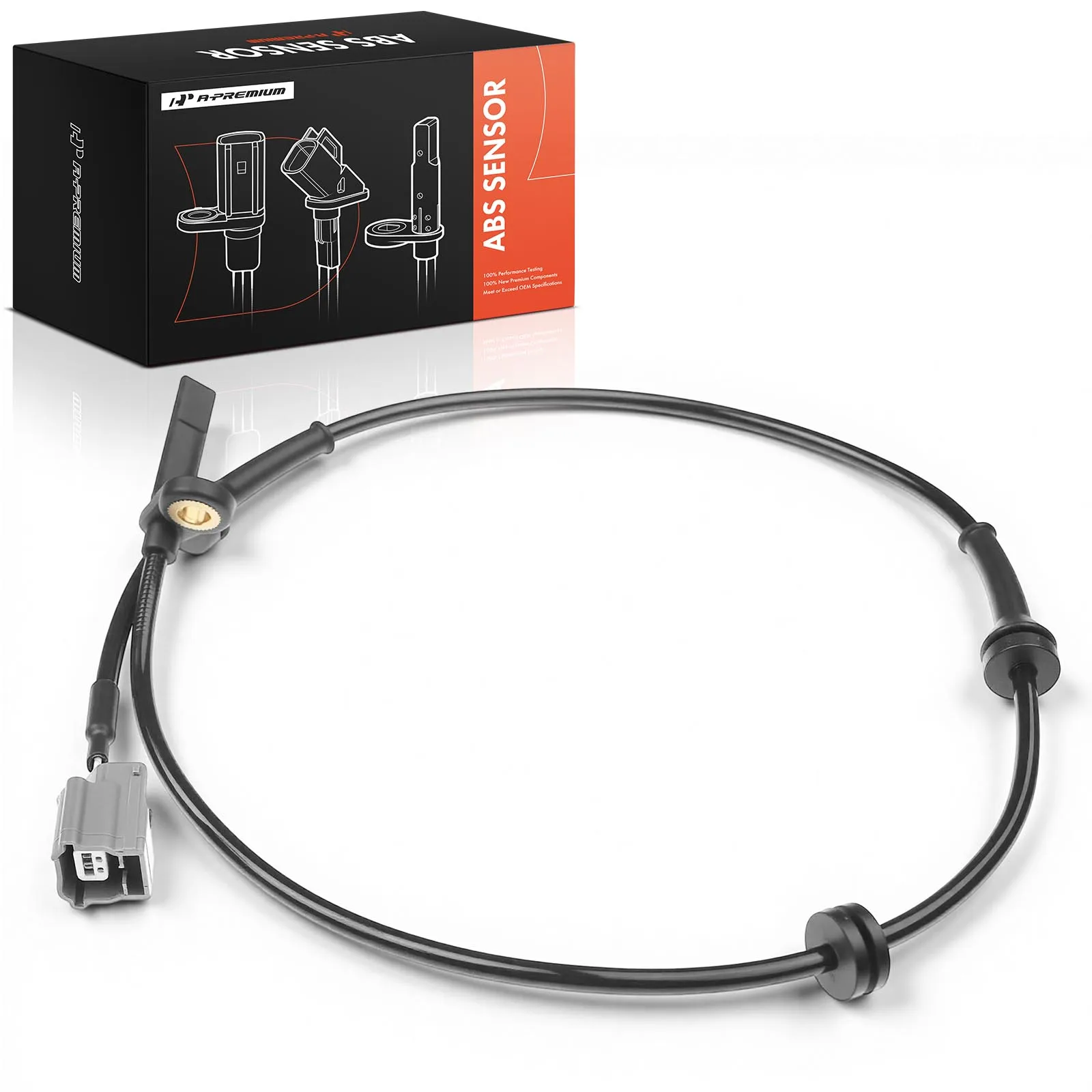 A-Premium Front Driver or Passenger Side ABS Wheel Speed Sensor for Nissan Rogue 2015-2016 Rogue Select 2014