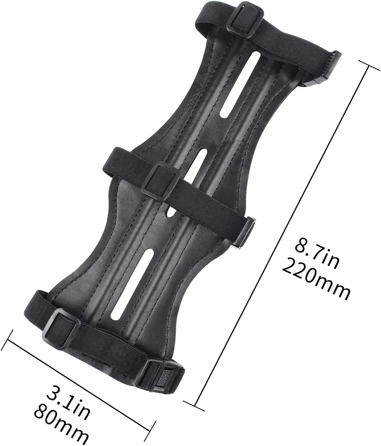 

Наручи для стрельбы из лука/защита предплечья из воловьей кожи для стрельбы из лука с диапазоном лука и пряжками с 3 ремнями, защита для рук для охотника из лука