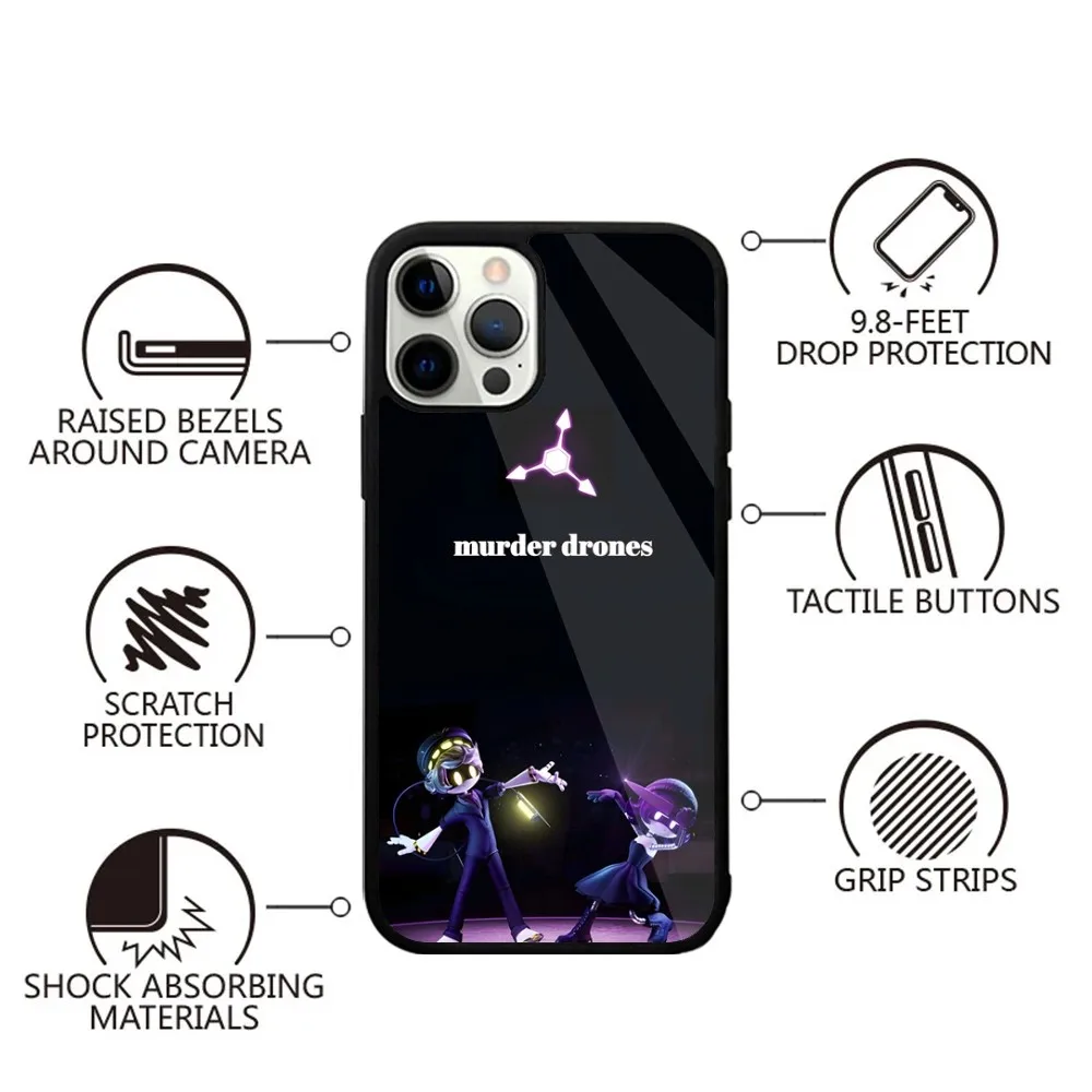 M-Murder N UZI D-Drones  Phone Case Strong Magnetic For IPhone 15,14,13,Pro,Max,Plus,11,12,Mini For Magsafe Wireless Charging