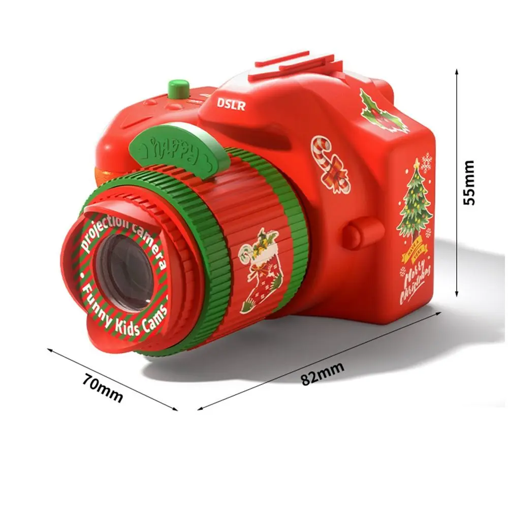 ABS Weihnachten Projektion Kamera Cartoon-Muster Frühe Bildung Spielzeug Projektion Taschenlampe Puzzle Entwicklung Spielzeug