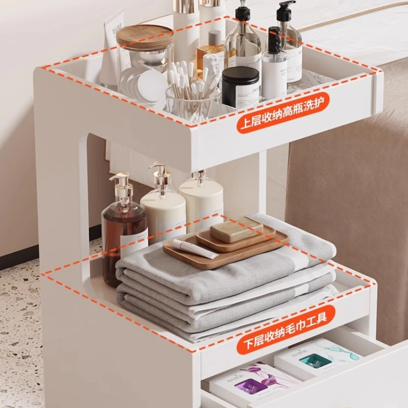 Transportwagen mit Rädern, Tablettwagen für Schönheitssalons, Friseur-Hilfswagen, Hilfswagen, Spa-Kosmetikwagen, Möbel