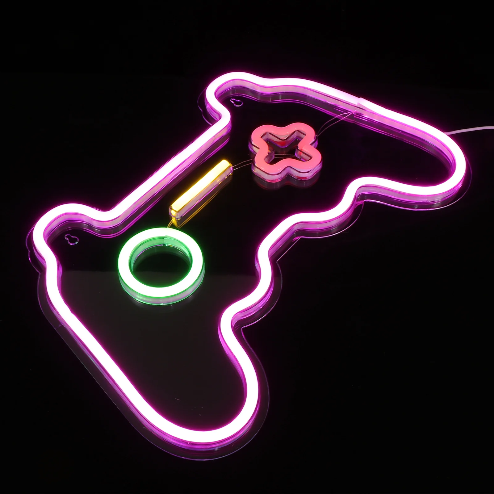

1Pcs Game Controller Neon Lamp Creative LED Night Light Bedroom Atmosphere Decorative Lamp Gift for Children Festivals