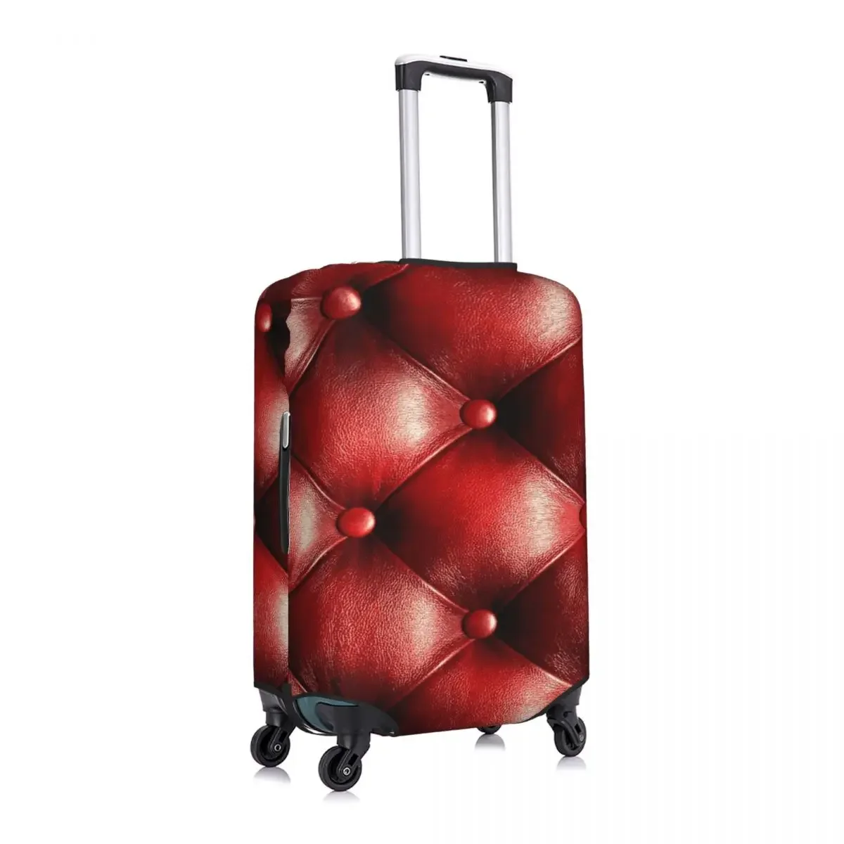 QUILTED LEATHER Print Luggage Protective Dust Covers Elastic Waterproof 18-32inch Suitcase Cover Travel Accessories