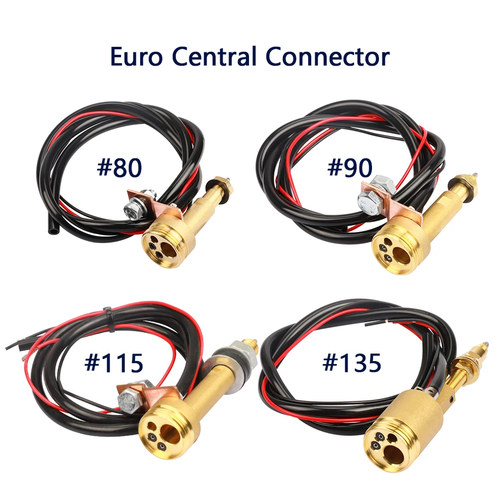 Conector Central Adaptador Tocha Soldagem Painel Soquete Kit de Conversão Mig Mag Euro Conector 80 90 115 135