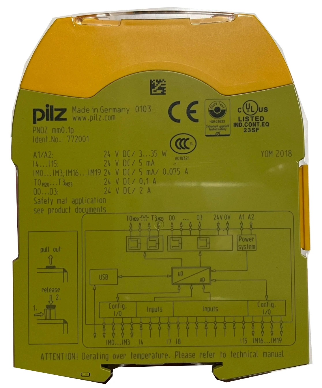 772001 PNOZ mm0.1p Brand new Safety Relays，Fast shipping