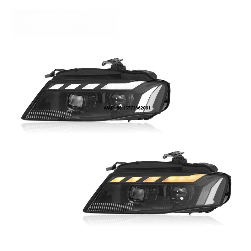 

1 Unit LED Headlights Car Accessories for Auto Lighting Systems 08-12 A4 Headlight Assembly B8 Upgraded to RS