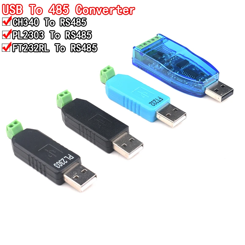 Si Tai&SH Smart Electronics USB to RS485 converter Adapter CH340 PL2303 FT232RL RS-485 module for arduino
