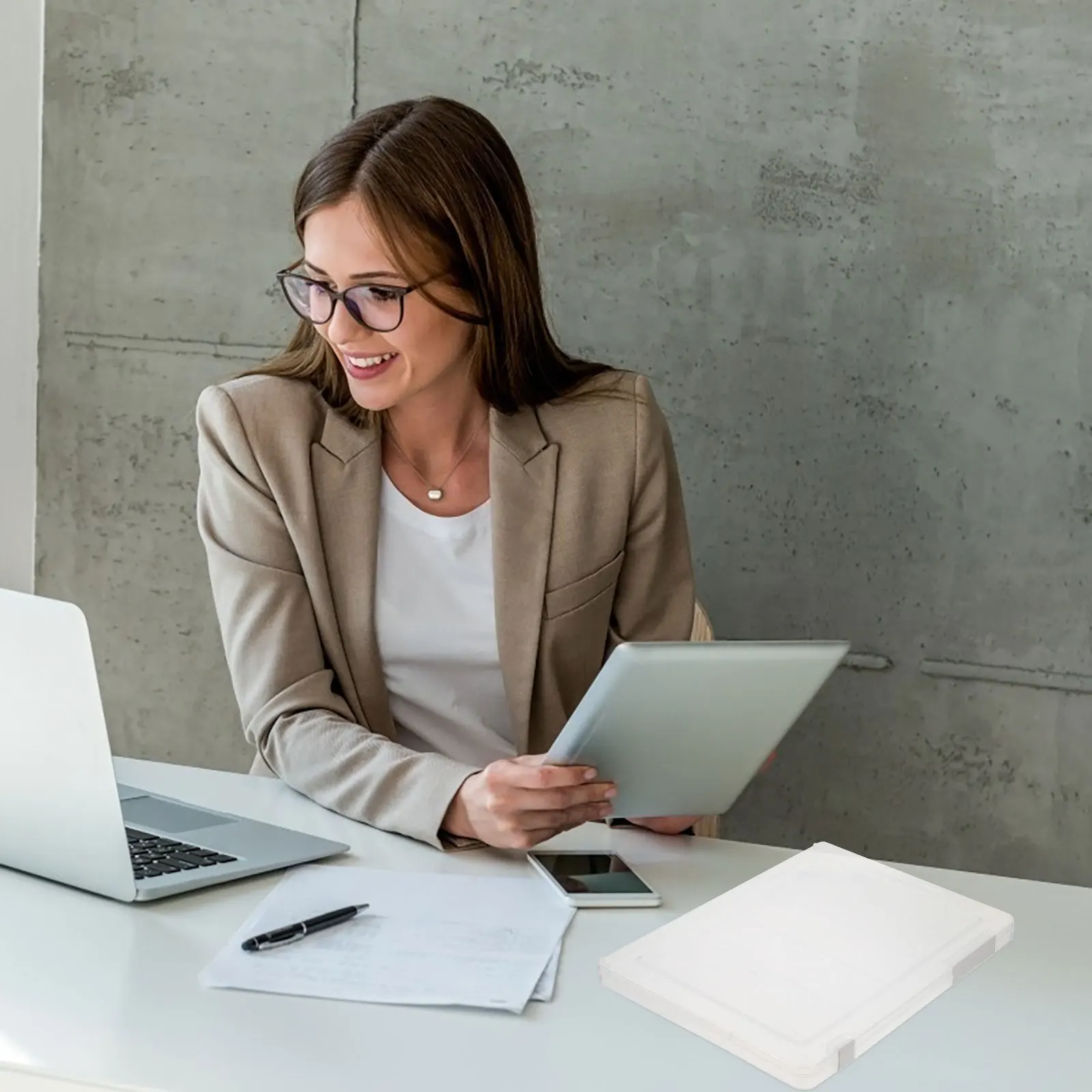

Пластиковый держатель для файлов, ящик для документов, складной чехол для хранения, органайзер, офисный домашний ящик для хранения файлов, прозрачный органайзер для бумаги