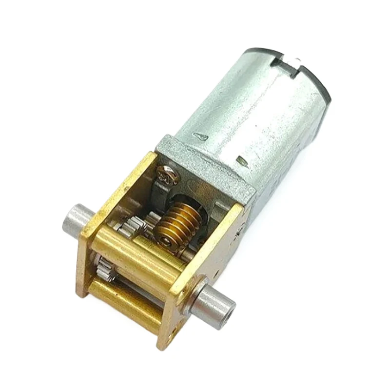 

1PC DC3V 3.7V 5V 850RPM D-Shaft Large Torque Micro Turbo Worm Mini N20 Dual Shaft Gear Motor Full Metal Gear Box Reduction Motor