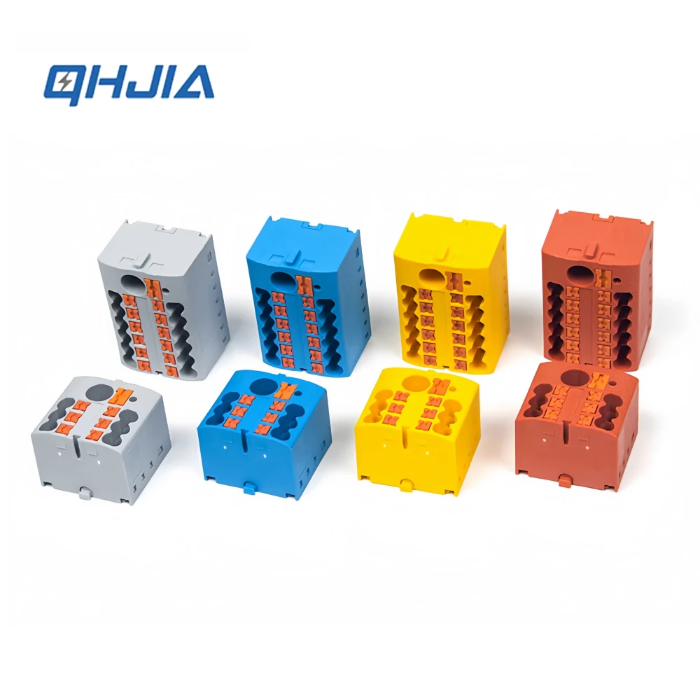 Cable Connector Fast Wiring Mini Rail-Type Kabelverbinder 1-In-Multi-Out Plug-in Terminal Wire Connector