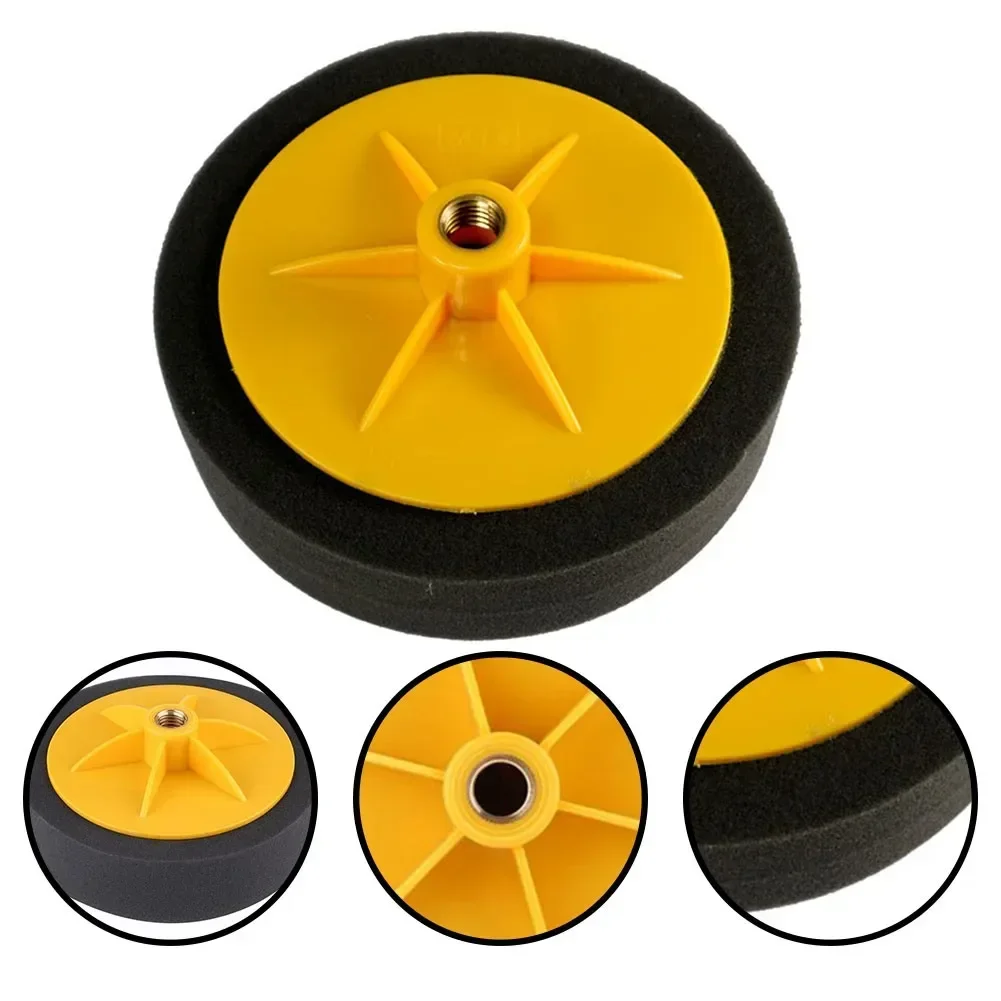 New Hot Sale 6 Inch Sponge M14 Wheel Polishing Waxing Pad Kit Tool For Car Polisher Black Polishing Car Accessories