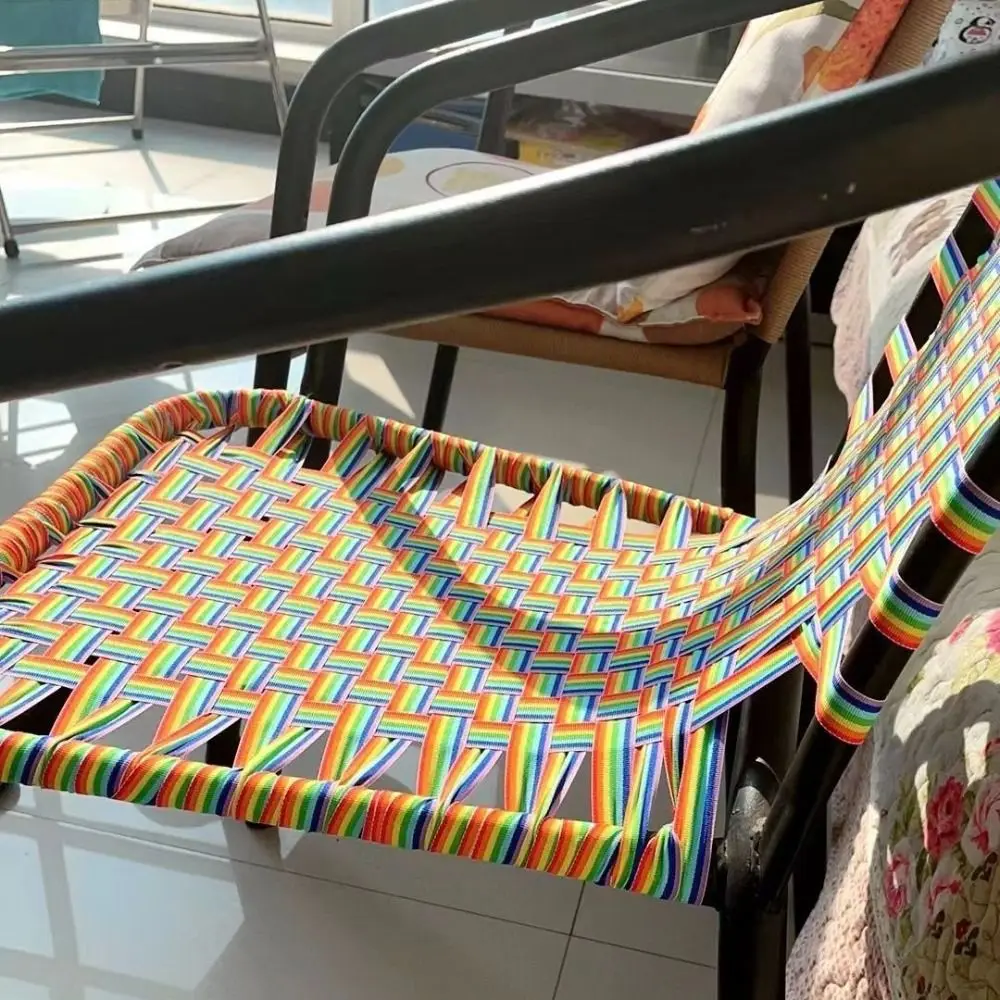Thick Rainbow Webbing Heavy-duty Colorful Climbing Frame Webbing 2.5 cm/3.2cm 45m Rainbow Webbing Strap