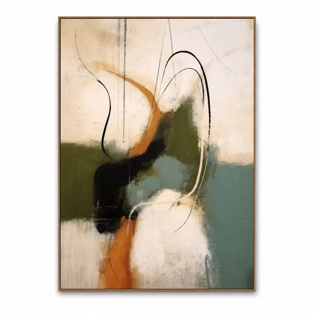 Large Abstract Painting on Canvas,Canvas Wall Print,Modern Art Illustration,High‑Grade Home Decoration Artwork for Bedroom,Livin