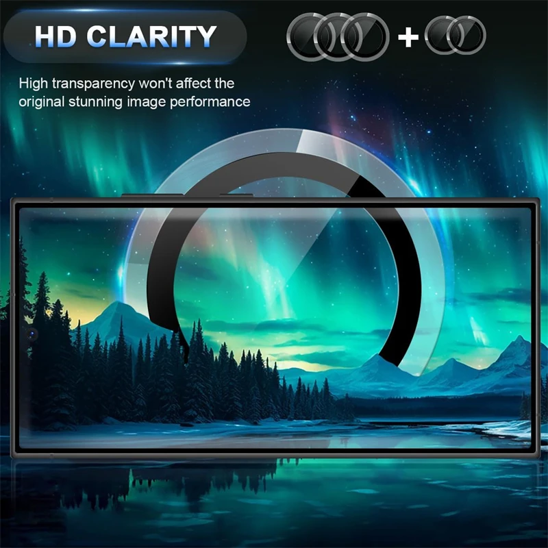 Transparent Camera Lens Screen Protector for Samsung Galaxy S25 S22 S24 Ultra S23 Plus S25Ultra Lens Ring Tempered Glass Film