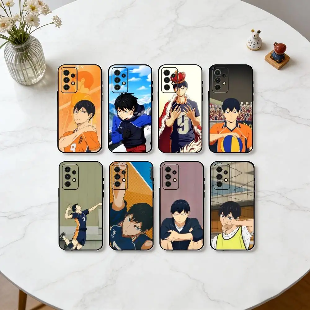 H-Haikyuu!! Tobio Kageyama Art   Phone Case Black Silicone Soft For Samsung S25,S24,S21,S22,S23,S30,Ultra,S20,Plus,Fe,Lite