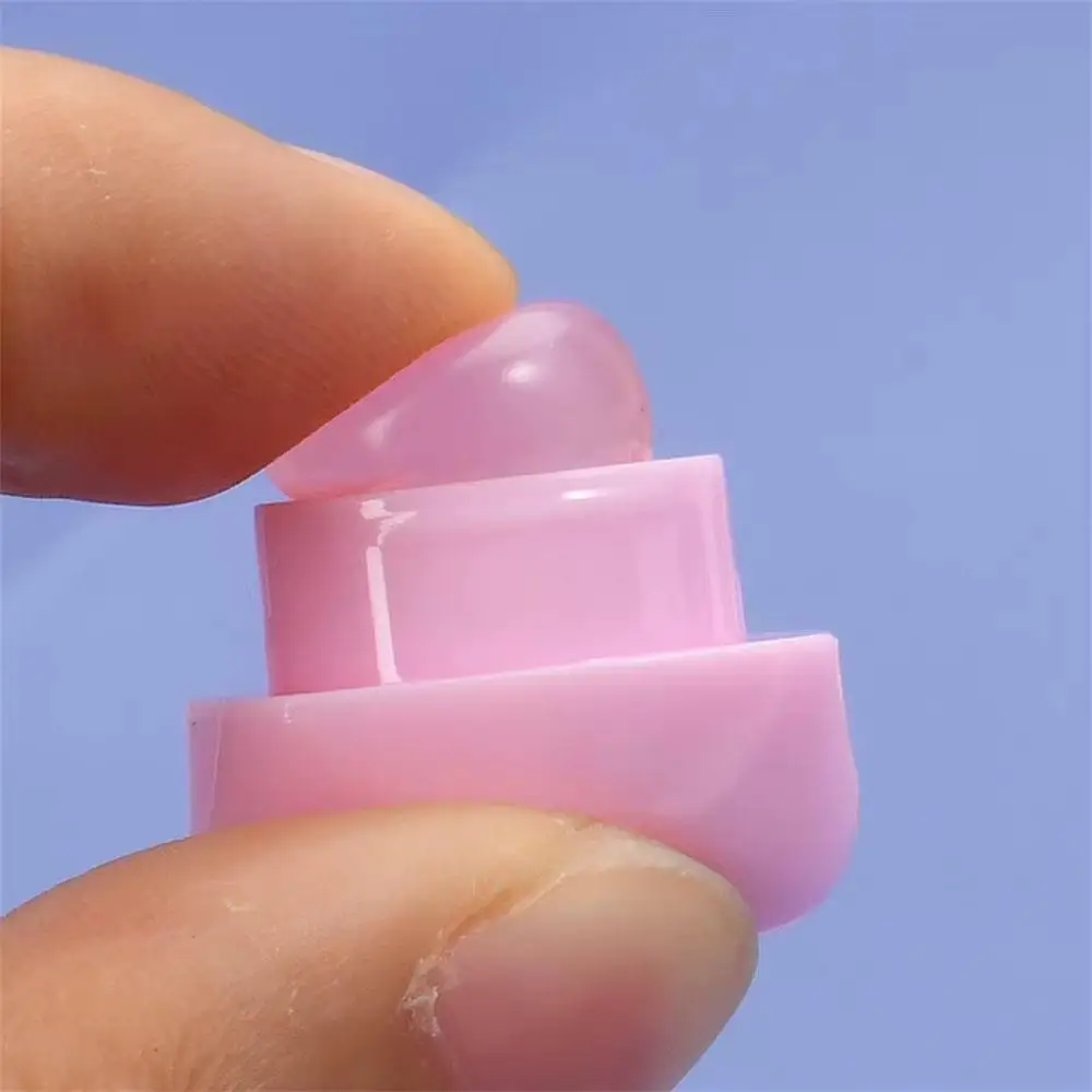 Mini cepillo de labios de silicona bonito y bonito, pinceles correctores en ángulo con forma de oso de caramelo y estrella de dibujos animados, bálsamo labial para mujer, pinceles de maquillaje corrector