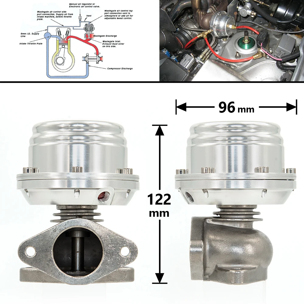 

AADD-Universal Turbo wastegate Suitable 38MM External Wastegate Turbo Wastegate For All Turbocharged Vehicles