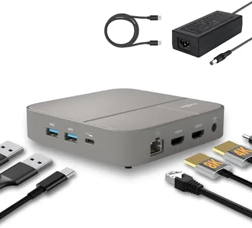 

Портативная USB-док-станция для двух мониторов и многого другого – высокоскоростная и универсальная конструкция